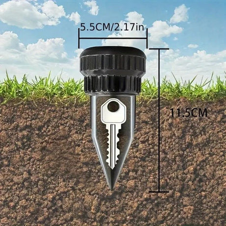 2 Pack Sprinkler Look Alike Hide A Key Holder, Waterproof Hidden Storage Container for Spare Keys Cash Outdoor Yard
