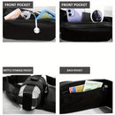 Oxford Running Fanny Pack with Water Bottle Holder, Multifunctional Crossbody Waist Bag for Hiking Cycling
