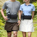 Oxford Running Fanny Pack with Water Bottle Holder, Multifunctional Crossbody Waist Bag for Hiking Cycling