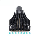 Adjustable 8-Claw Detangler Hair Brush, Hollow Curved Vent Brush for Wet and Dry Hair Styling and Massage - Blue