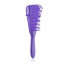 Adjustable 8-Claw Detangler Hair Brush, Hollow Curved Vent Brush for Wet and Dry Hair Styling and Massage - Purple