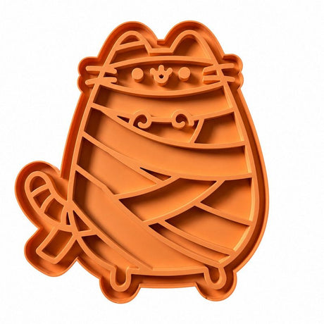 Cartoon Cat Shape Silicone Pet Slow Feeder Lick Mat, Anti-Choke Lick Pad for Dogs & Cats