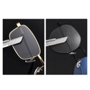 +3.00 Diopter Metal Portable Foldable Anti-Blue Light Reading Glasses, Lightweight Compact Readers for Seniors - Silver