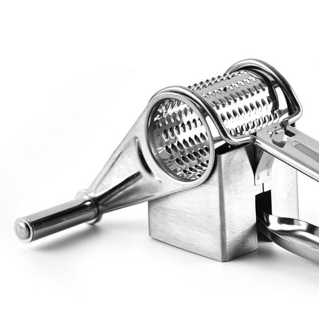 Stainless Steel Rotary Cheese Grater, Multi-Purpose Hand Crank Vegetable Ginger Shredder, Kitchen Tool