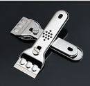 Stainless Steel Multi-Functional Cleaning Scraper, Glue & Stain Remover for Glass Tile, with 5 Replacement Blades