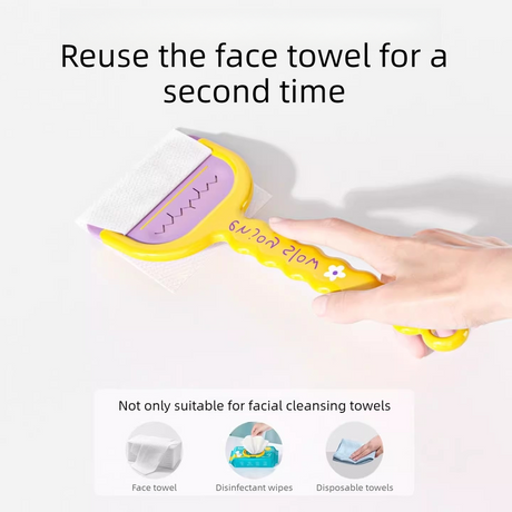 Multi-Functional Toilet Gap Cleaning Scraper, Long-Handled, Hands-Free Bathroom Hard-to-Reach Corner Cleaner, Clamp Cleaning Tool—Blue