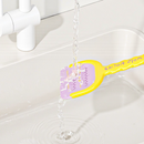 Multi-Functional Toilet Gap Cleaning Scraper, Long-Handled, Hands-Free Bathroom Hard-to-Reach Corner Cleaner, Clamp Cleaning Tool—Blue