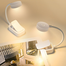 USB Rechargeable 3 Color Temperature Mini Clip Book Light, Portable LED Eye-Care Reading Lamp for Dorm & Bedside