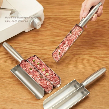 304 Stainless Steel Meatball Maker,  Paste Rice Ball Mold with Scoop for the Kitchen—Single Tube