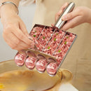 304 Stainless Steel Meatball Maker, Multi-size Paste Rice Ball Mold with Scoop for the Kitchen—Double Tube