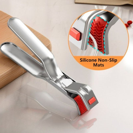 Stainless Steel Anti-scald Dish Clip, Multi-functional Heat Resistant Bowl Plate Gripper For Oven & Steaming