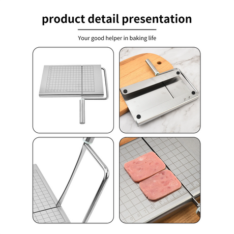 Stainless Steel Cheese Slicer, Kitchen Cutter For Butter Lunch Meat Fruit Baking Tool