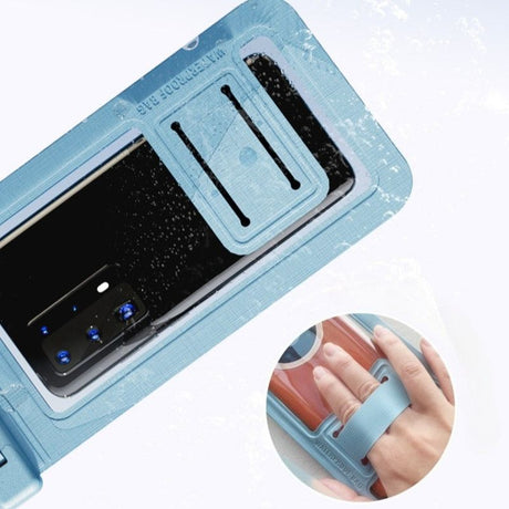 Single-Hand Selfie Phone Waterproof Pouch, High-Sensitivity Touch Screen, for Snorkeling and Surfing—Green