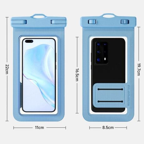 Single-Hand Selfie Phone Waterproof Pouch, High-Sensitivity Touch Screen, for Snorkeling and Surfing—Pink