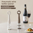 Air Pressure Wine Opener, 2-in-1 Portable Wine & Beer Bottle Opener for Home Use—Brown