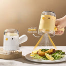 Quantitative Salt Shaker, Press-Type Seasoning Bottle, Dustproof and Moisture-Proof Kitchen Spice Container—Yellow
