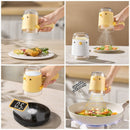Quantitative Salt Shaker, Press-Type Seasoning Bottle, Dustproof and Moisture-Proof Kitchen Spice Container—Yellow