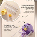 Cartoon Faucet Extender for Kids with Anti-Splash Water Guide—Purple