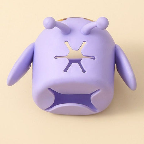 Cute Bee Faucet Extender for Kids: Hand Washing Anti-Splash Water Guide—Purple