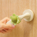flower Door Handle Bumper Silicone Anti-Collision Door Stopper—Yellow