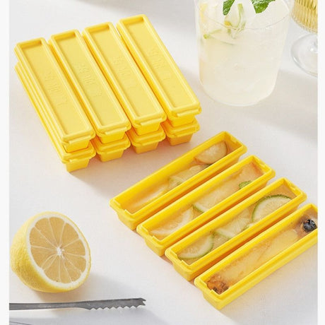 French Fries Shape Magnetic Long Ice Cube Tray Set Household Stackable Ice Mold