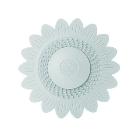 Sunflower Silicone Floor Drain Mat, Anti-Odor, Insect-Proof Sewer Sealing Cover—Blue