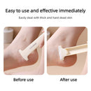 2-Piece Home Foot Pedicure Set, Dead Skin and Callus Shaver, Heel File and Remover—Beige