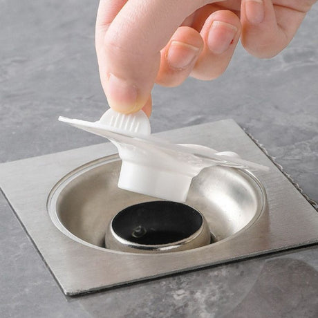 3-Piece Floor Drain Strainer, Bathroom Hair Catcher, Sewer Anti-Clog Drain Cover—Gray