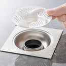 3-Piece Floor Drain Strainer, Bathroom Hair Catcher, Sewer Anti-Clog Drain Cover—White