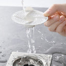 3-Piece Floor Drain Strainer, Bathroom Hair Catcher, Sewer Anti-Clog Drain Cover—White