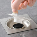 3-Piece Floor Drain Strainer, Bathroom Hair Catcher, Sewer Anti-Clog Drain Cover—White