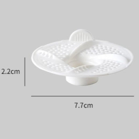 3-Piece Floor Drain Strainer, Bathroom Hair Catcher, Sewer Anti-Clog Drain Cover—White