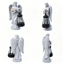 Solar-Powered Angel Lantern Outdoor Light, Resin Waterproof Garden Decorative Light, Walkway and Lawn Mood Light, Garden Statue Ornament for Ambiance