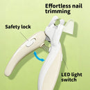 Pet Nail Clippers with Light, Splatter-Proof and Safe, Universal Tool for Cats and Dogs, LED Light for Locating the Quick - Pink