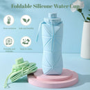 800ml Large-Capacity Food-Grade Silicone Collapsible Water Cup, Portable Outdoor High-Temperature Resistant Water Bottle, Travel & Camping Compressible Water Bottle, Travel Water Cup - Yellow
