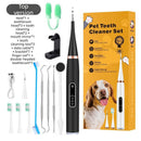 Ultrasonic Dog & Cat Dental Cleaner Kit – Electric Toothbrush for Tartar & Plaque Removal-black