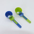 Leak-proof coffee scoop,Sliding coffee funnel,Coffee scoop with measurements,Coffee bar tool,1pc,blue