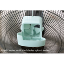 No-Drill Hanging Cooling Fan with Ice Compartment – Household Portable Cooler-blue