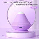 Electric Suction Cup Massage Ball – Deep Tissue Vibrating Massager with Heat Therapy (Purple)