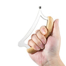 Bamboo Wood Handle Fascia Release Tool – Stainless Steel Deep Muscle Massager Scraper for Body Relief