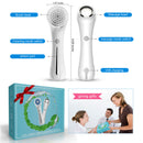 Multifunctional Electric Facial Cleanser - 6-in-1 Electric Facial Cleanser - Home Beauty Device - IPX7 Waterproof - 5 Brush Heads - Hot Compress Facial Cleanser