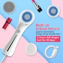 Multifunctional Electric Facial Cleanser - 6-in-1 Electric Facial Cleanser - Home Beauty Device - IPX7 Waterproof - 5 Brush Heads - Hot Compress Facial Cleanser