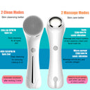 Multifunctional Electric Facial Cleanser - 6-in-1 Electric Facial Cleanser - Home Beauty Device - IPX7 Waterproof - 5 Brush Heads - Hot Compress Facial Cleanser