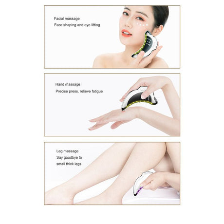<p>EMS Microcurrent Facial Device with RF Radio Frequency, 5 Light Therapy, Thermal Heating & Ionic Vibration Massage, Electric Gua Sha for Face, Chin, Arm & Leg, Anti-Aging Skin Tightening & Body Sculpting Tool, Quiet Skincare Massager</p>