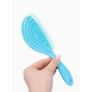 1PC Elliptical Hollow Detangling Brush – Anti-Pull, Hair-Friendly, Wide-Tooth Comb – Fluffing Tool for Long Hair & Curly Hair – Portable Comb with Hanging Hole
