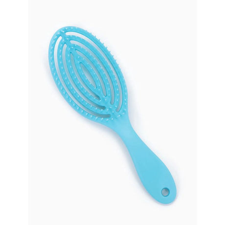 1PC Elliptical Hollow Detangling Brush – Anti-Pull, Hair-Friendly, Wide-Tooth Comb – Fluffing Tool for Long Hair & Curly Hair – Portable Comb with Hanging Hole