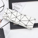 Premium Eyeglass Case - Retro Japanese Style - Sunglass Storage - Fashionable Geometric Pattern - Stylish Eyeglass Case - Durable and Shock-Resistant - Unisex - White