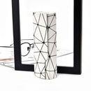 Premium Eyeglass Case - Retro Japanese Style - Sunglass Storage - Fashionable Geometric Pattern - Stylish Eyeglass Case - Durable and Shock-Resistant - Unisex - White