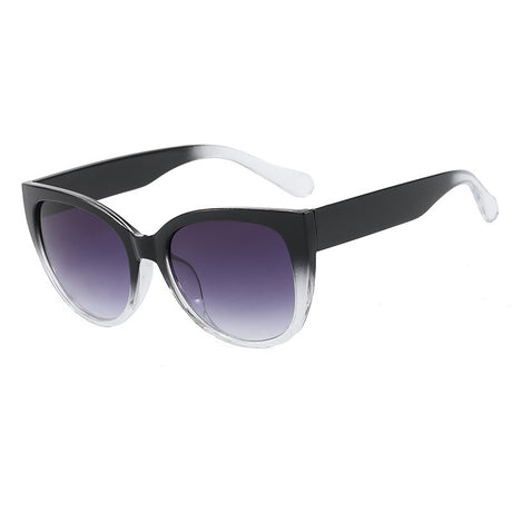 Cat-Eye Gradient Frame Sunglasses, Fashion Sunglasses, Minimalist UV Protection