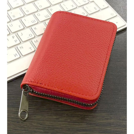 Men's Card Holder, Business Card Holder, Card Sleeve, Credit Card Holder，Red